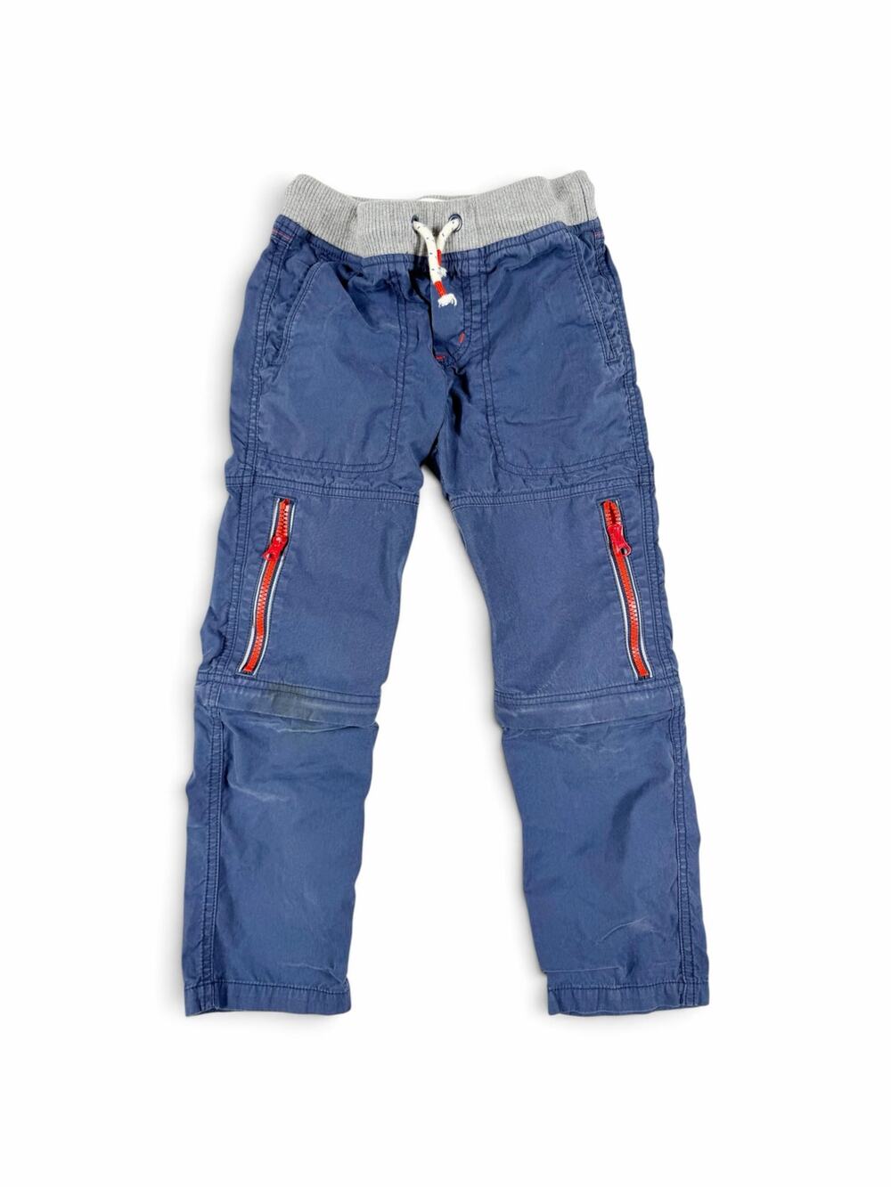 Mini Boden Techno Convertible Zip Off Cargo Pants Blue Boys 7 year